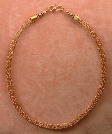 Copper Viking Knit Necklace